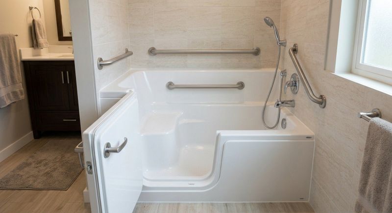 Walk In Tub Installation detail
